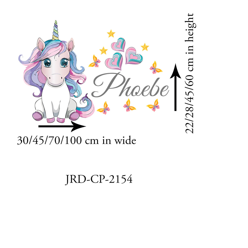 Custom Baby Unicorn Wall Stickers