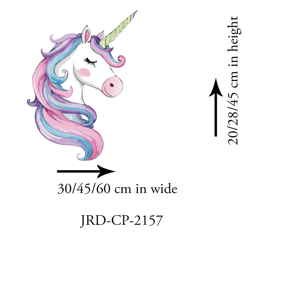 Unicorn Wall Decals Watercolour Purple